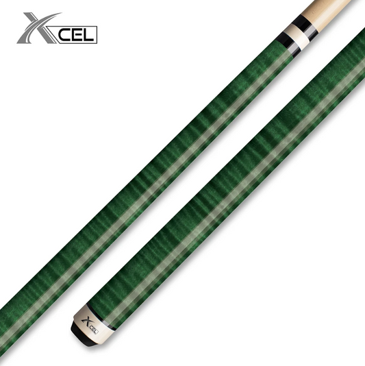 Xcel XC14 Green Curly Design Pool Cue – Stylish Graphic Playing Cue