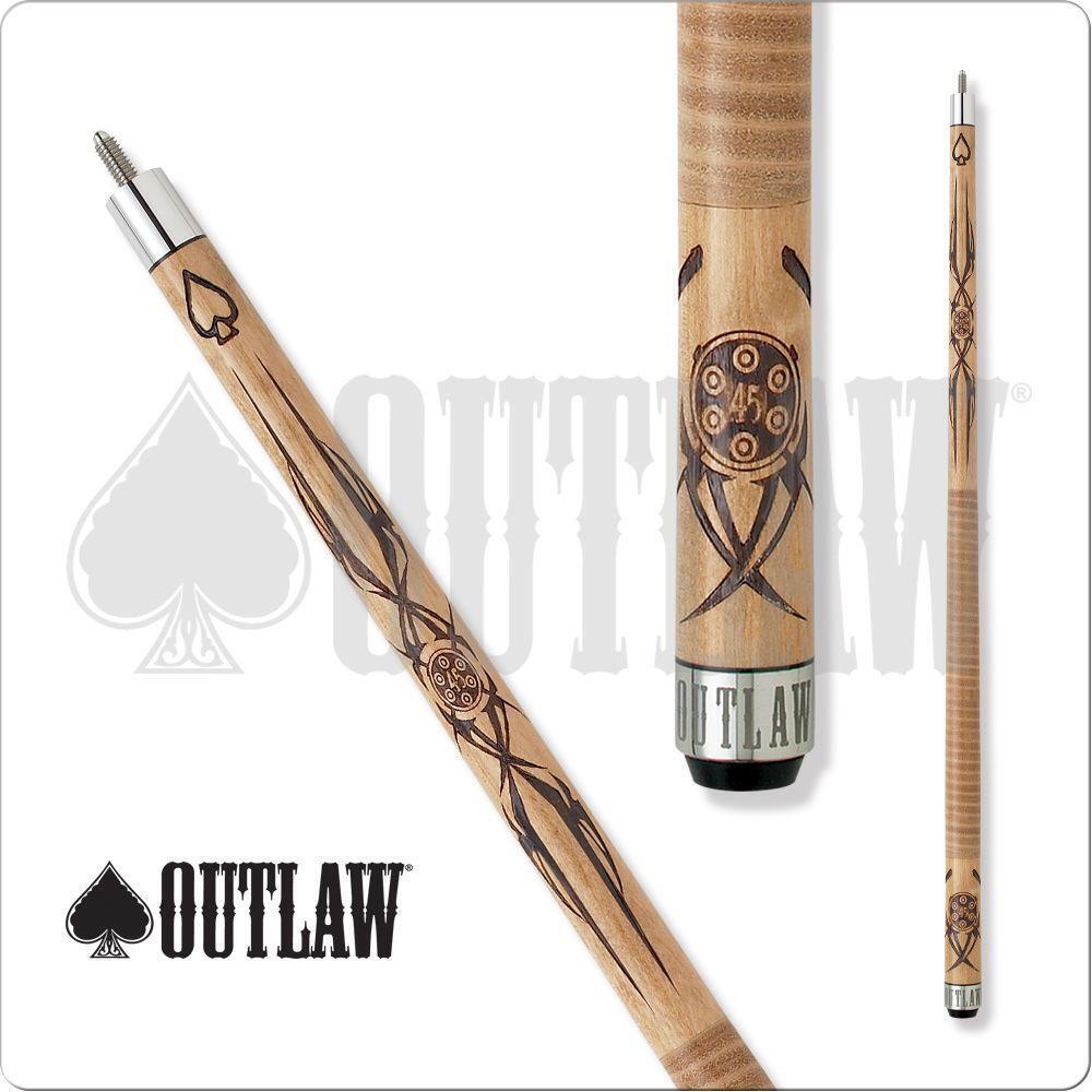 Outlaw OL09 Pool Cue Six Shooter and Tribal Style 19oz Free Shipping!