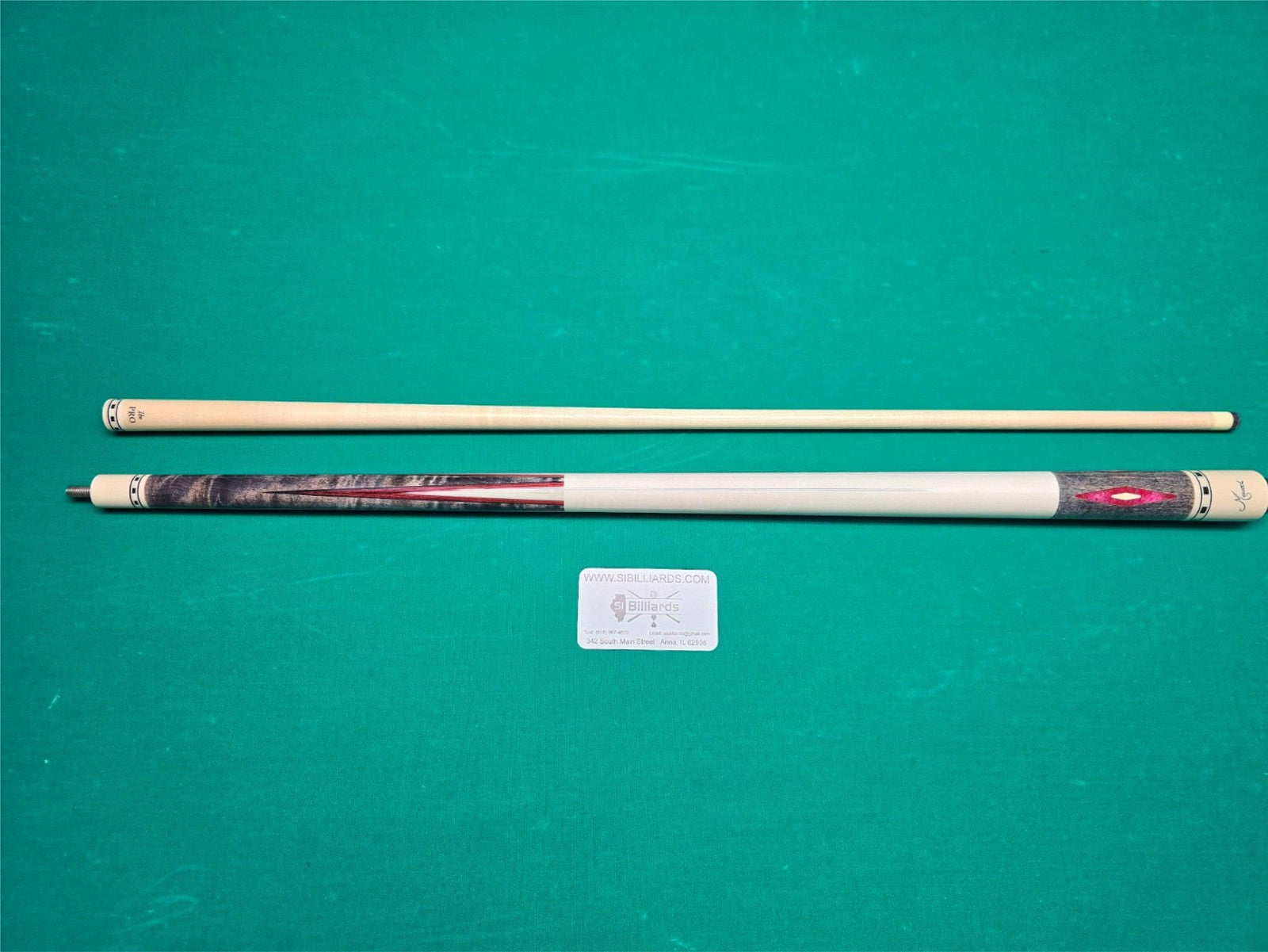 Meucci Economy Cure 7 Red Pool Cue 19oz w/ 12.5mm Pro Shaft! Free Hard Case!8