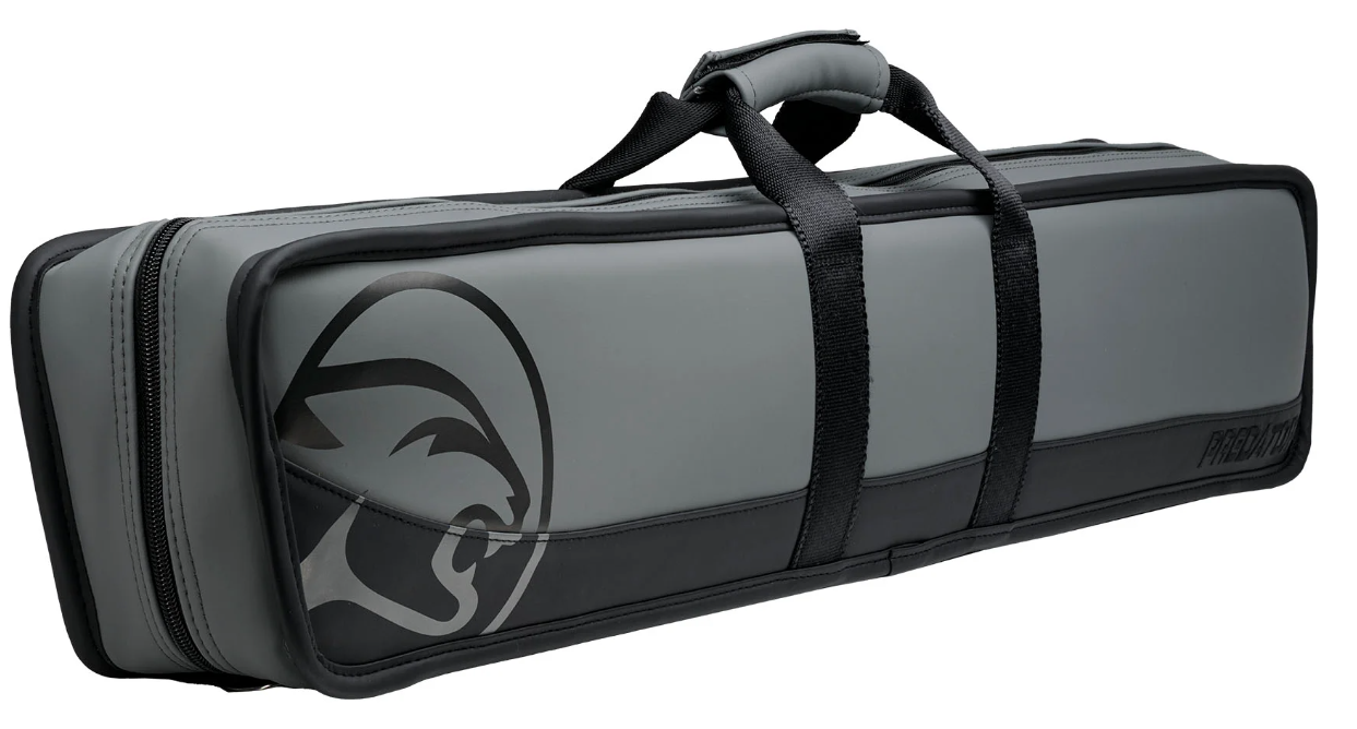 New Predator Roadline Gray/Black Soft Cue Case -Double Straps- Free US Shipping