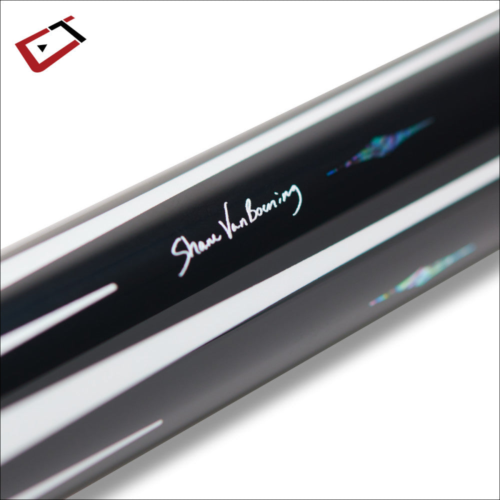 Cuetec Cynergy SVB Gen II Pool Cue 12.5mm Carbon Fiber Shaft Black Leather
