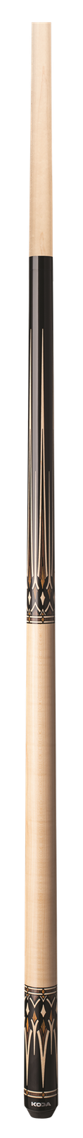 KODA Black with Cocobolo and Maple Graphic Pool Cue - KD53 19 oz 13 mm