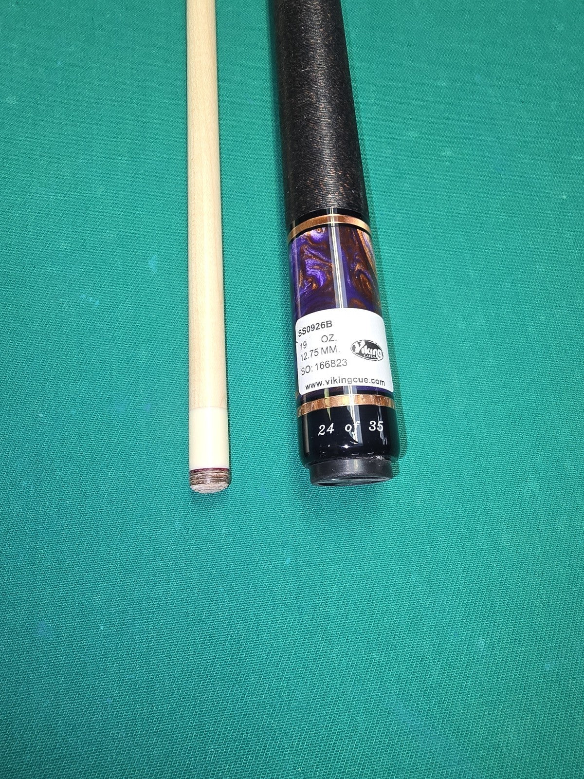 Viking Cues September SS-0926B Smart Shops Pool Cue!  Premium Curly Maple 24/35