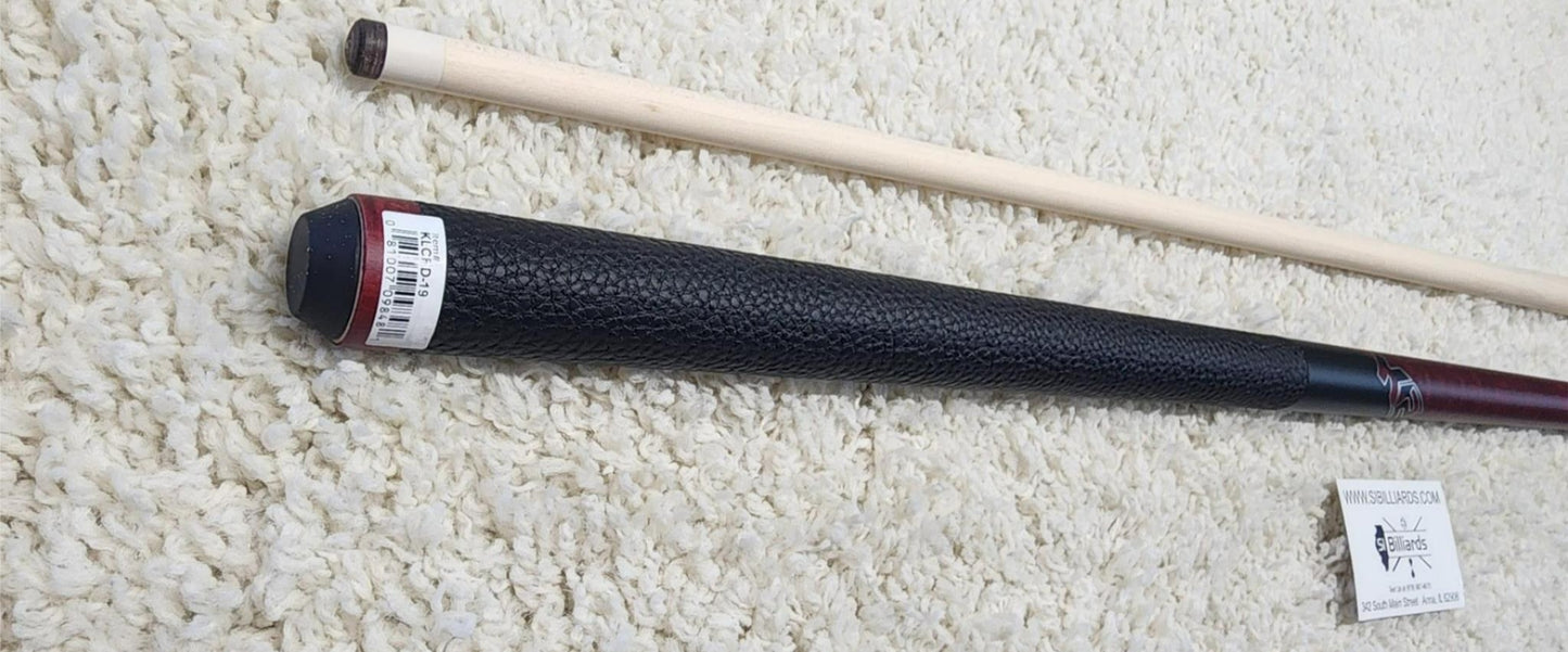 K2 Pool Cue KLCRD Red w/ Leather Wrap Play Cue w/ Low Deflection 12.5MM Shaft