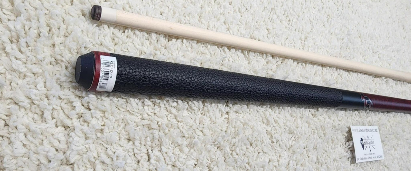 K2 Pool Cue KLCRD Red w/ Leather Wrap Play Cue w/ Low Deflection 12.5MM Shaft