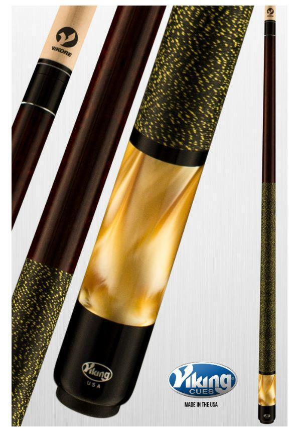 Viking B2805 Linen Wrap Pool Cue w/ 13 mm Vikore Shaft (Coffee) - Free Shipping