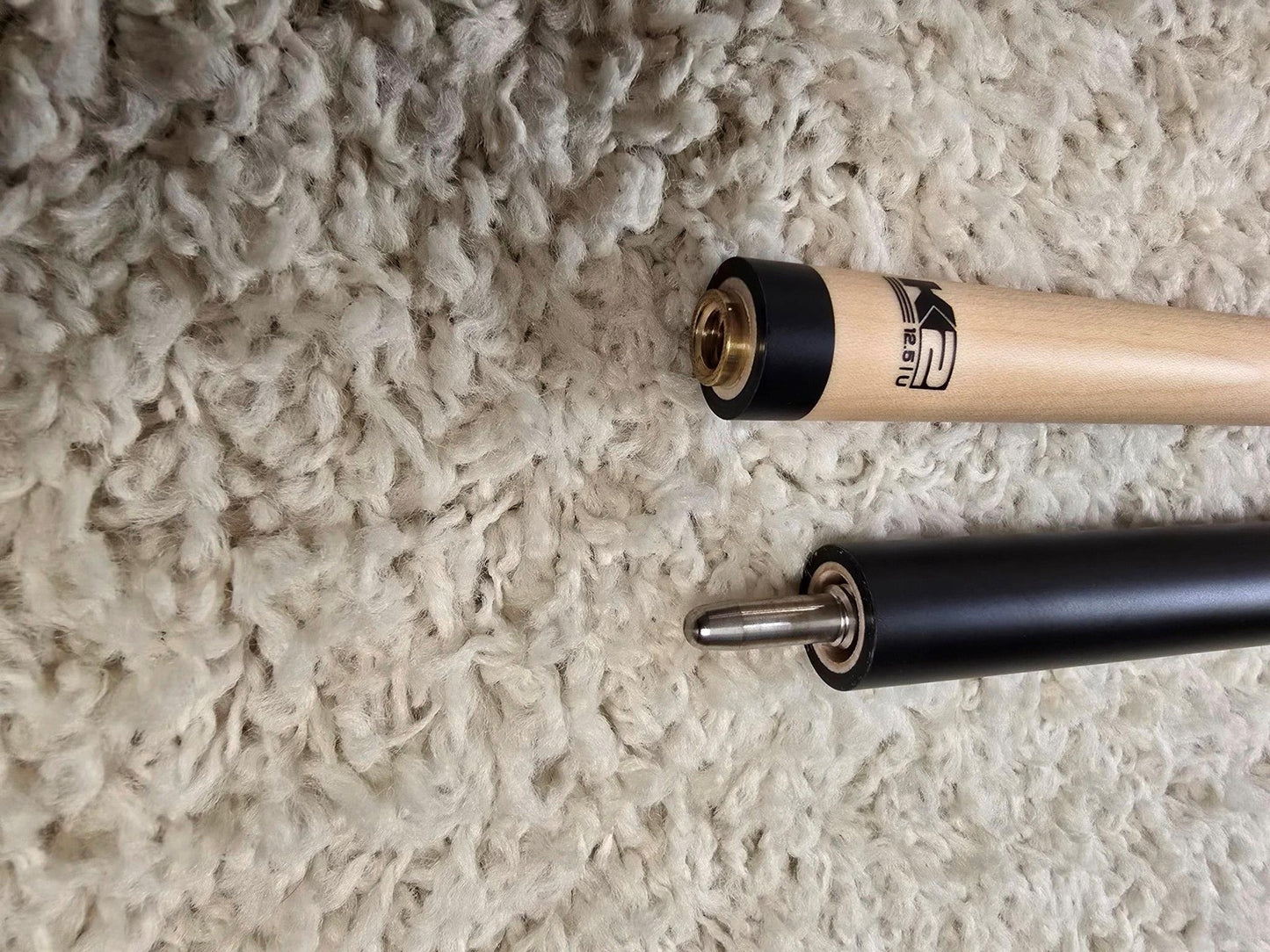 K2 Pool KLB11 Cue Matte Black With Blue W/ K2 LD 12.5MM Shaft!