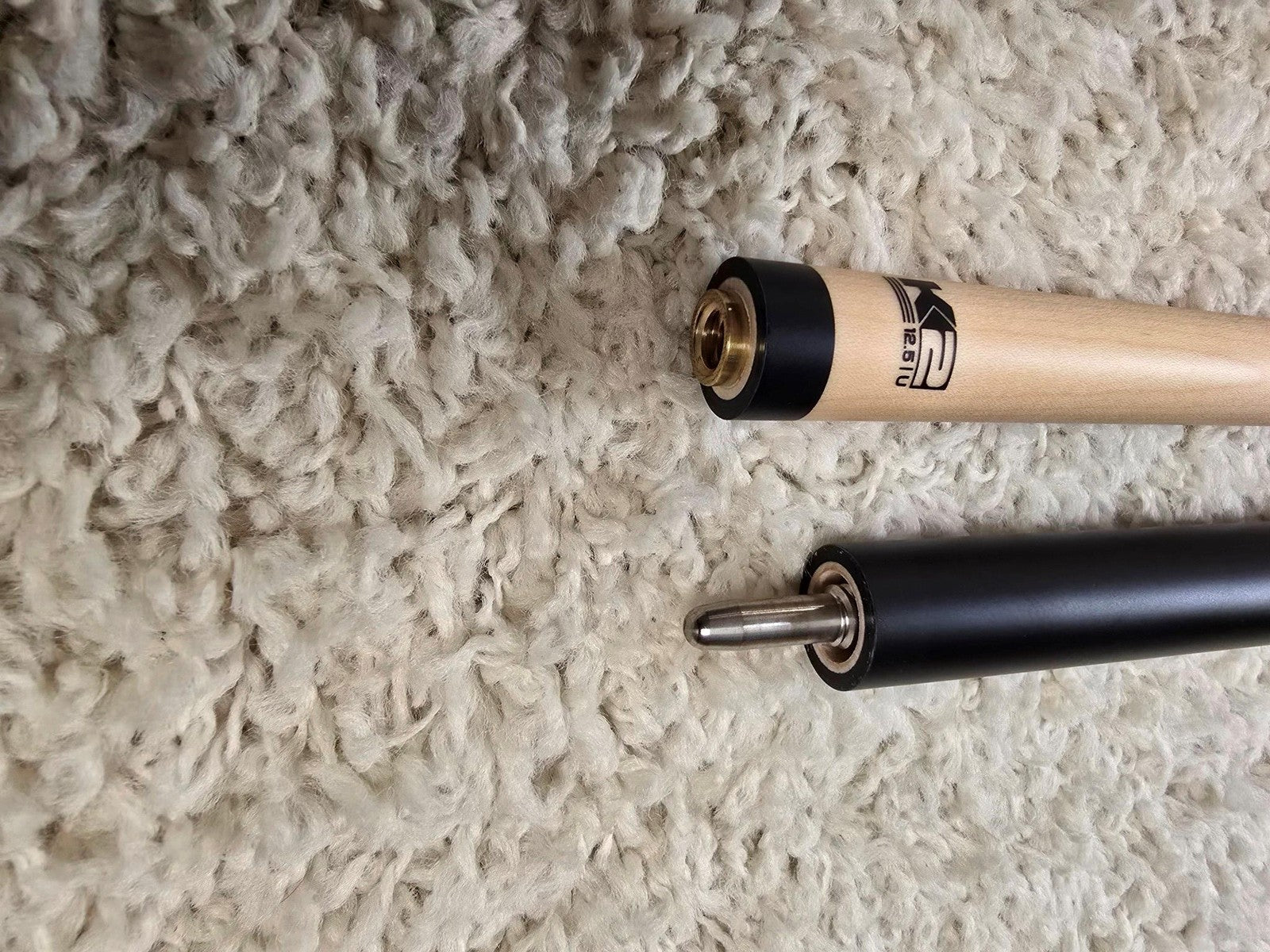 K2 Pool KLB11 Cue Matte Black With Blue W/ K2 LD 12.5MM Shaft!