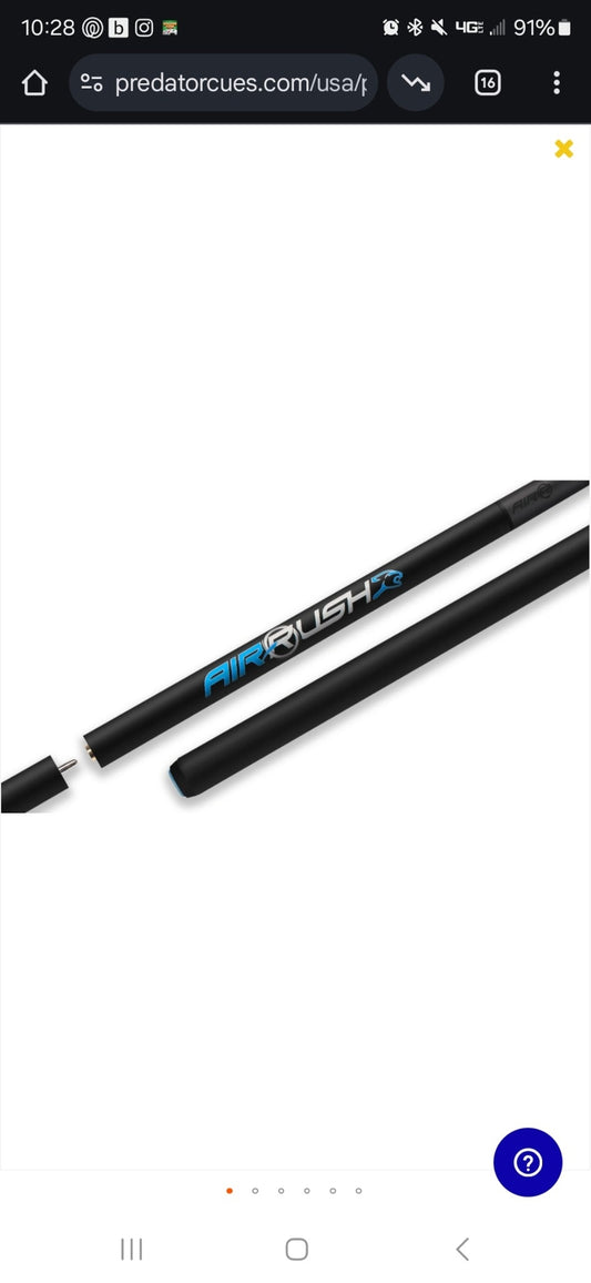 New Predator Air Rush Jump Cue - No Wrap