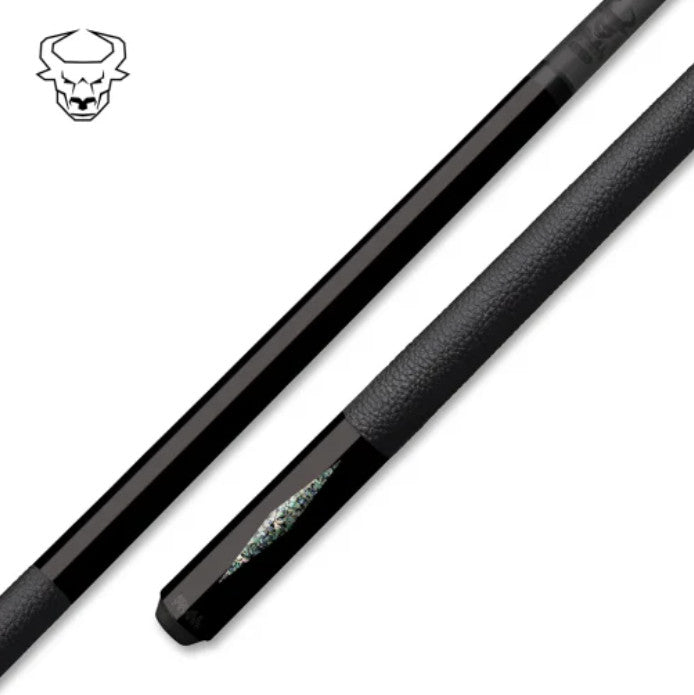 Bull Carbon BCD1BK Pool Cue with Carbon Fiber Shaft, Galaxy Abalone Inlay