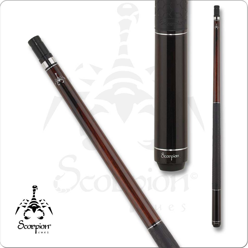 Scorpion JAR09 Series Pool Cue Rosewood 19oz Free Shipping!