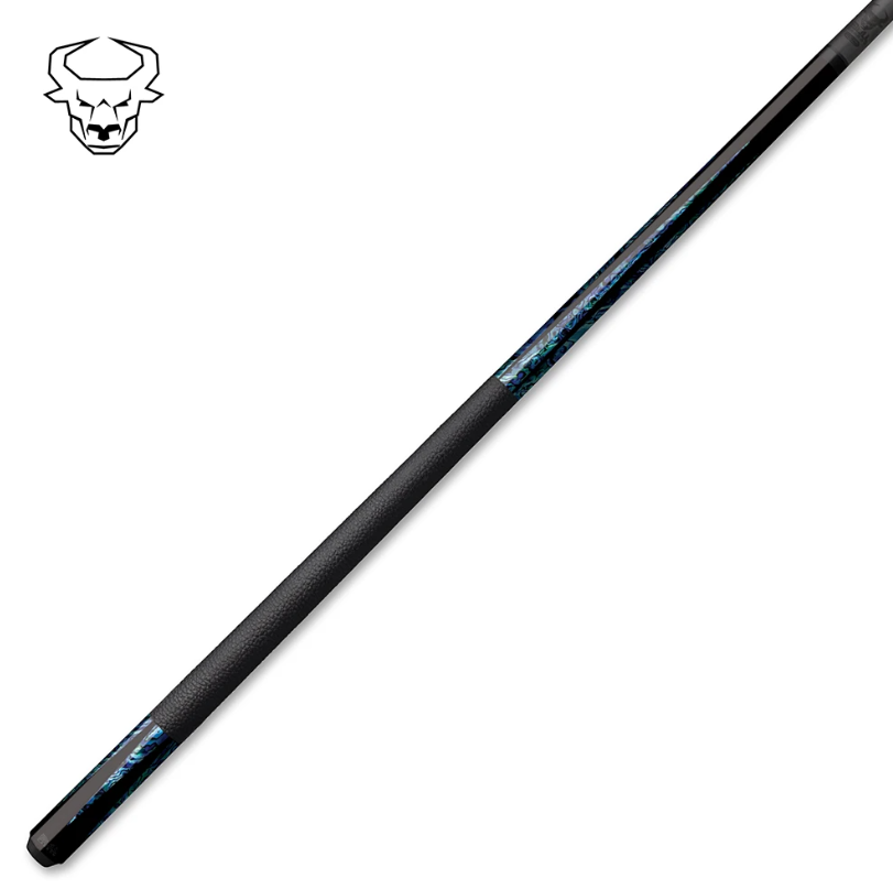 Bull Carbon BCL14 Carbon Pool Cue  - Carbon Fiber Shaft – Uni‑Loc - Blue Shell!