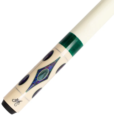 Meucci Crusher White Pool Cue 19oz 12.5mm Pro Shaft + Free Hard Case