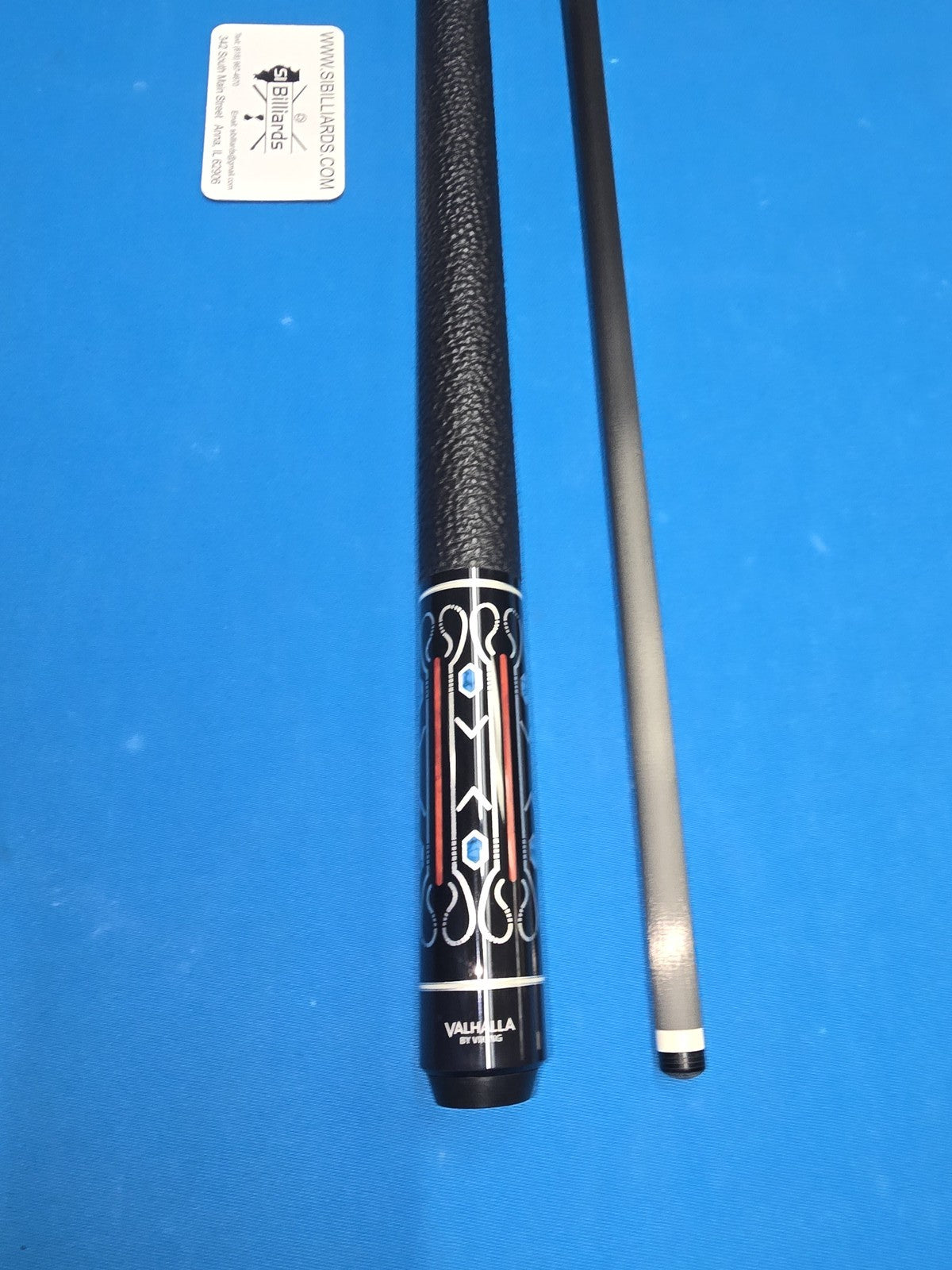 Valhalla VC04 Pool Cue with 12.5mm Carbon Fiber Shaft, 19oz Cue