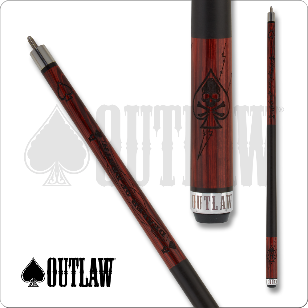 Outlaw OL53 Pool Cue Dealer of Death Design 19oz Free Shipping!