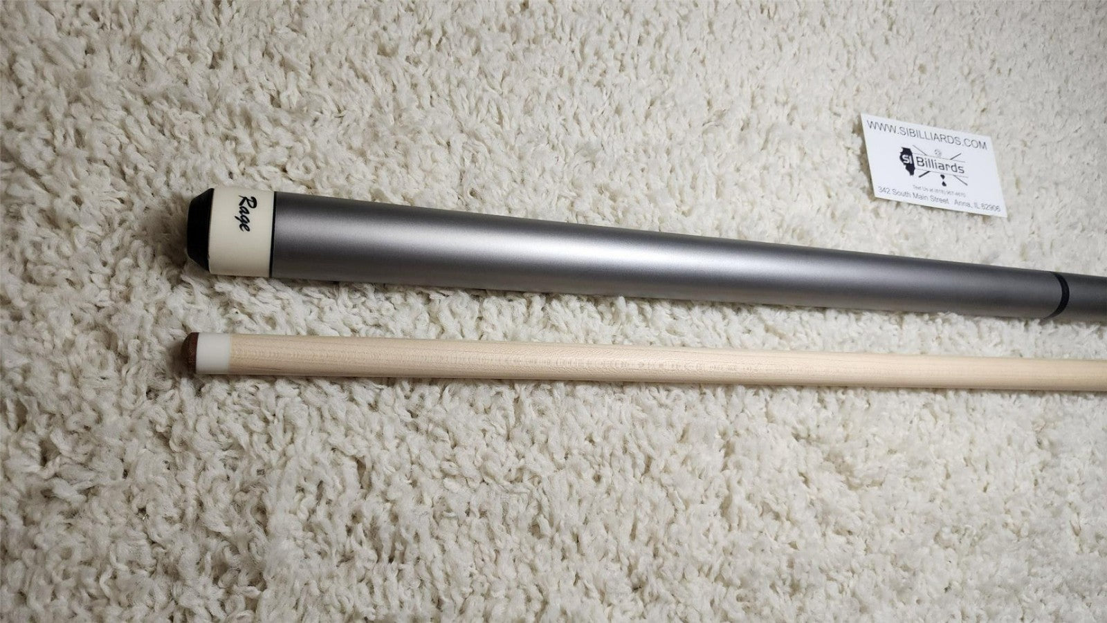 Rage RGJBHH Jump / Break Pool Cue Stick - Grey - 25 oz. Heavy Hitter!