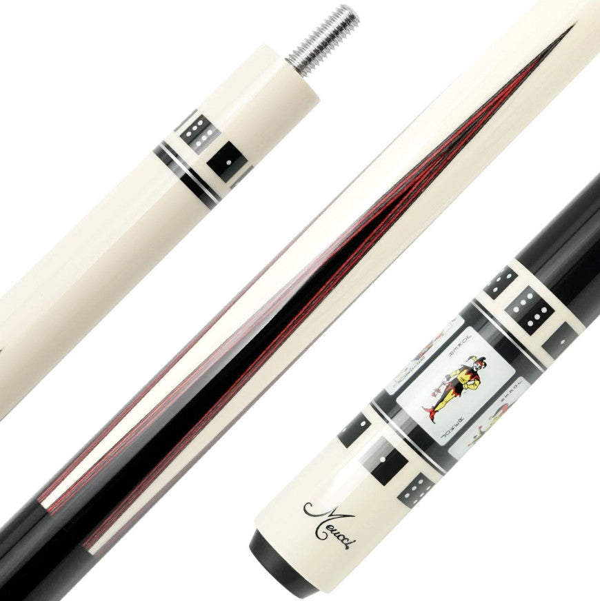 Meucci Gambler 2 Jokers Pool Cue 19oz with Case, 12.5mm Pro Shaft