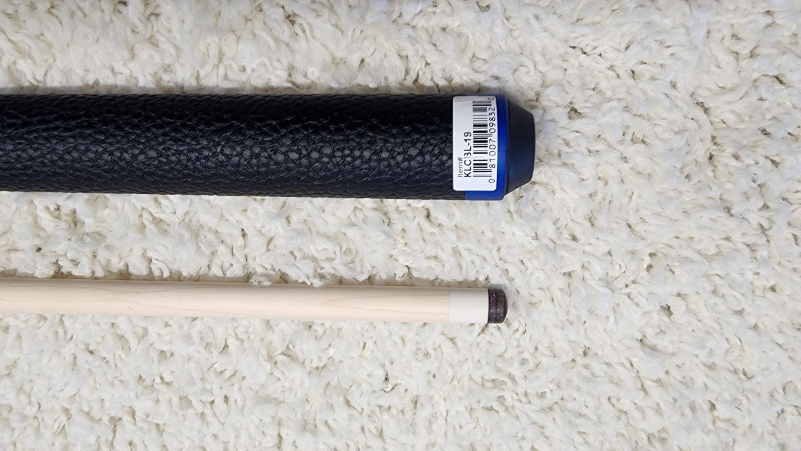 K2 Pool Cue KLCBL Blue w/ Leather Wrap Play Cue w/ Low Deflection 11.75MM Shaft