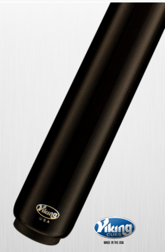 Viking B2002 Wrapless Pool Cue w/ 13 mm V PRO Shaft, (Black) - Free Shipping