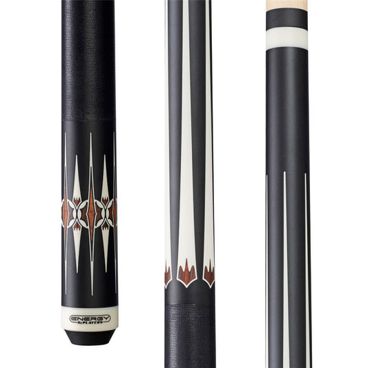 Players HC21 Cue | Matte Black, White, Cocolobo & Thuya Burl w/ Black Linen Wrap