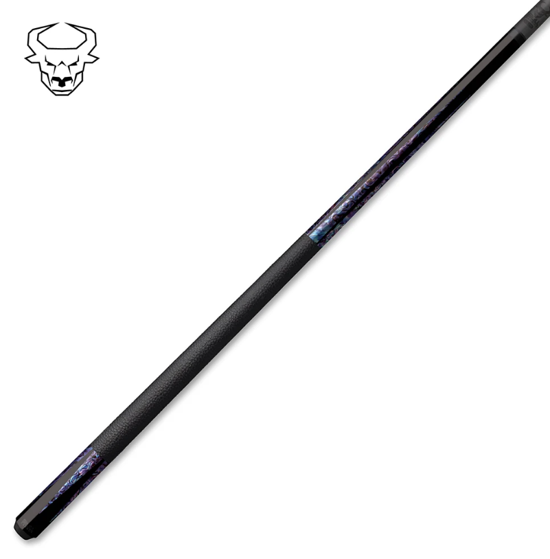 Bull Carbon BCL16 Purple Pool Cue  - Carbon Fiber Shaft – Uni‑Loc - Abalone!
