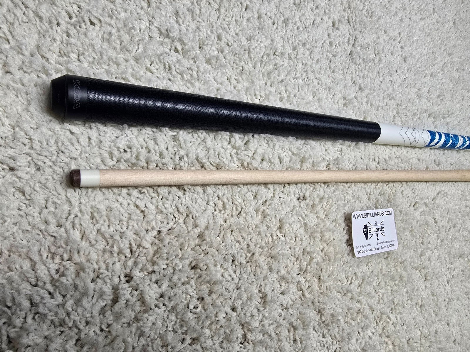 KODA Blue Dragon Graphic Pool Cue - KDV15WBL - FREE SHIPPING! 19 oz  12.75mm