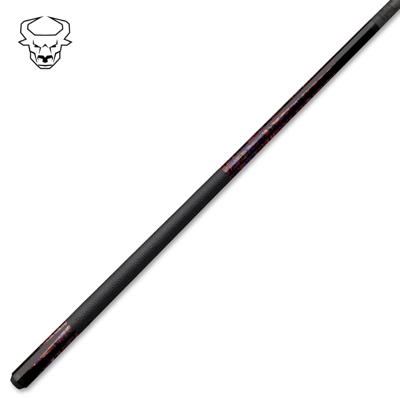 Bull Carbon BCL17 Pink Fusion Abalone Pool Cue  - Carbon Fiber Shaft – Uni‑Loc