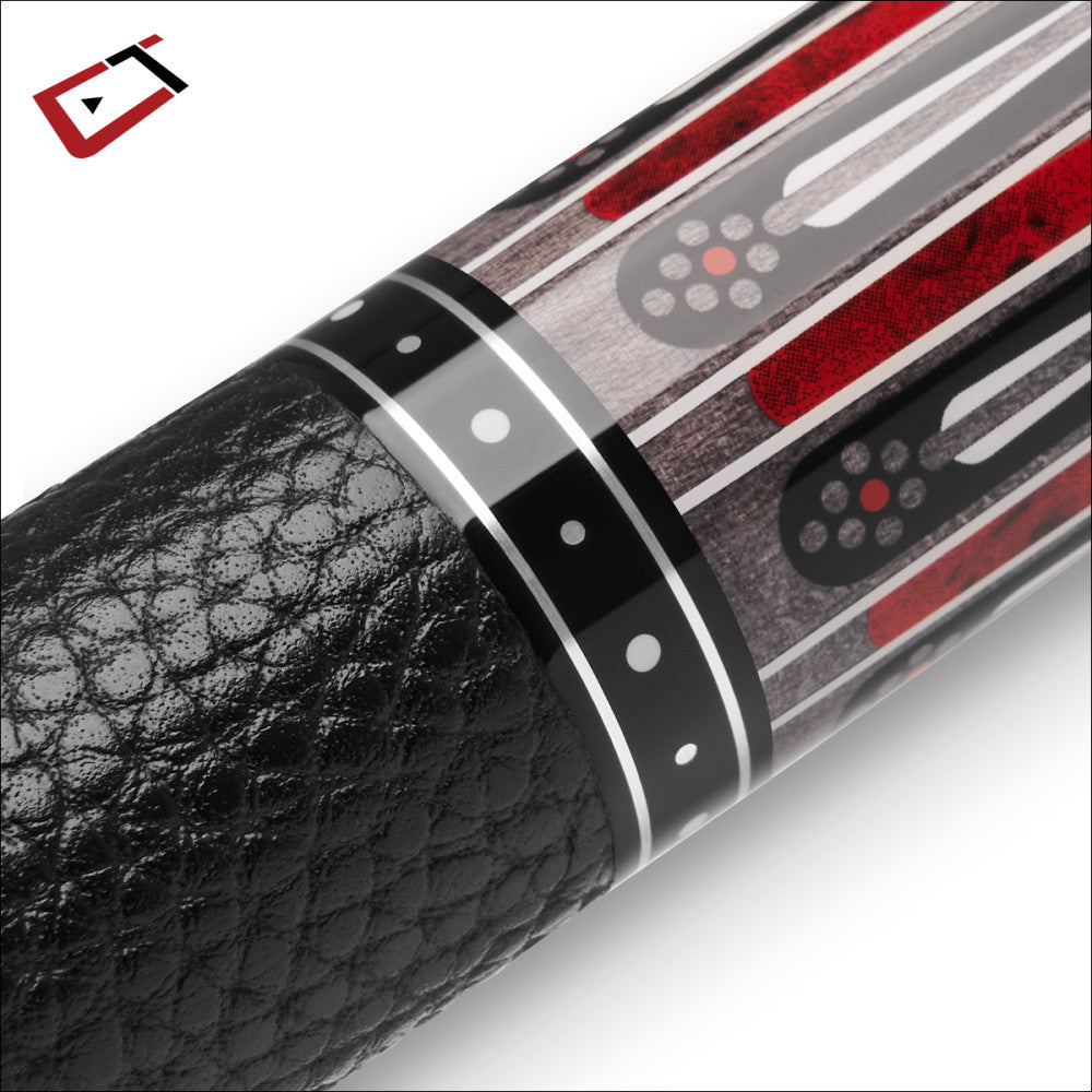 Cynergy Nineball Series Shark Gray Stain LTW 12.5mm Pool Cue  12.5mm Shaft 19oz