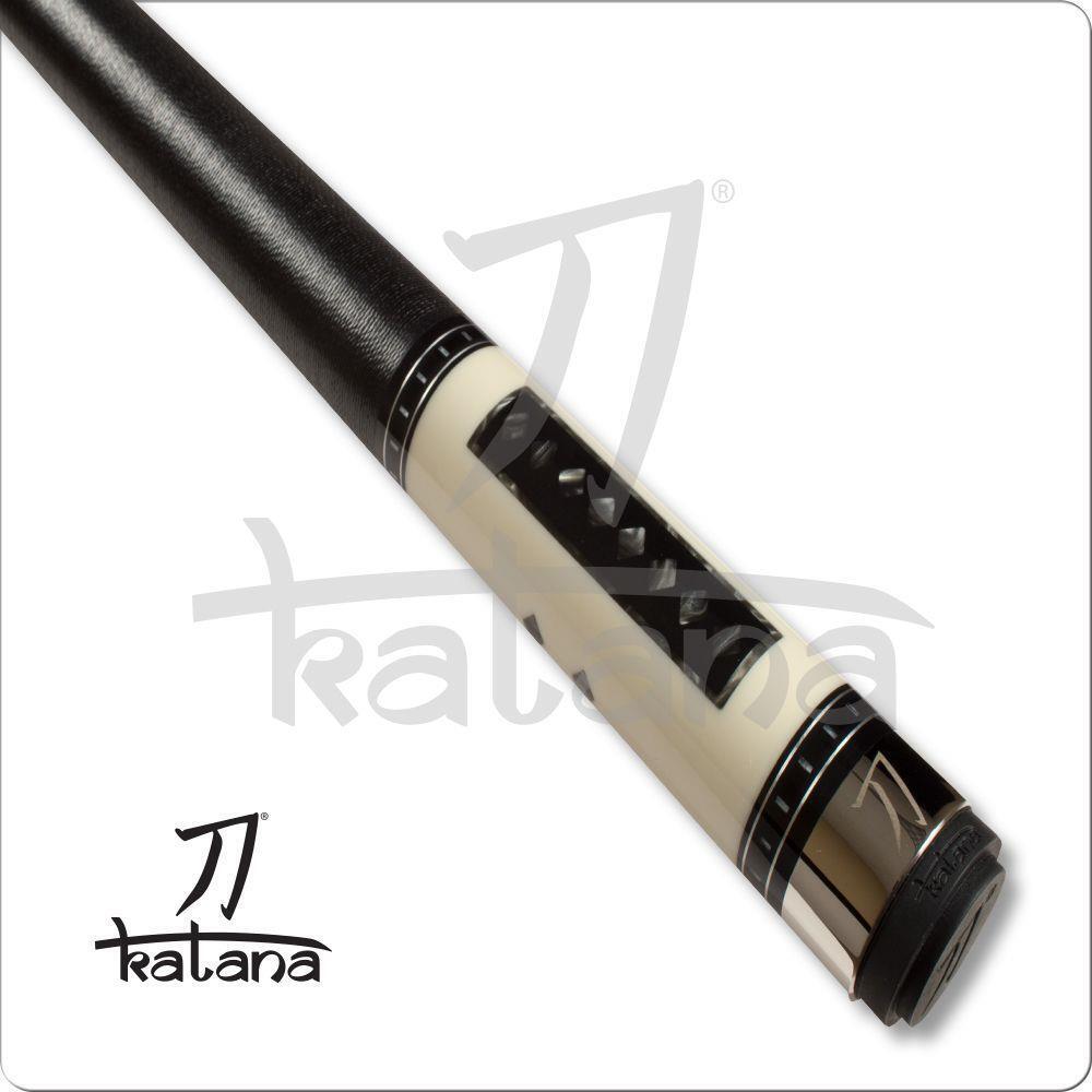 Katana KAT01 Black Points Cue Pool Cue w/ Joint Protectors & FREE Shipping 