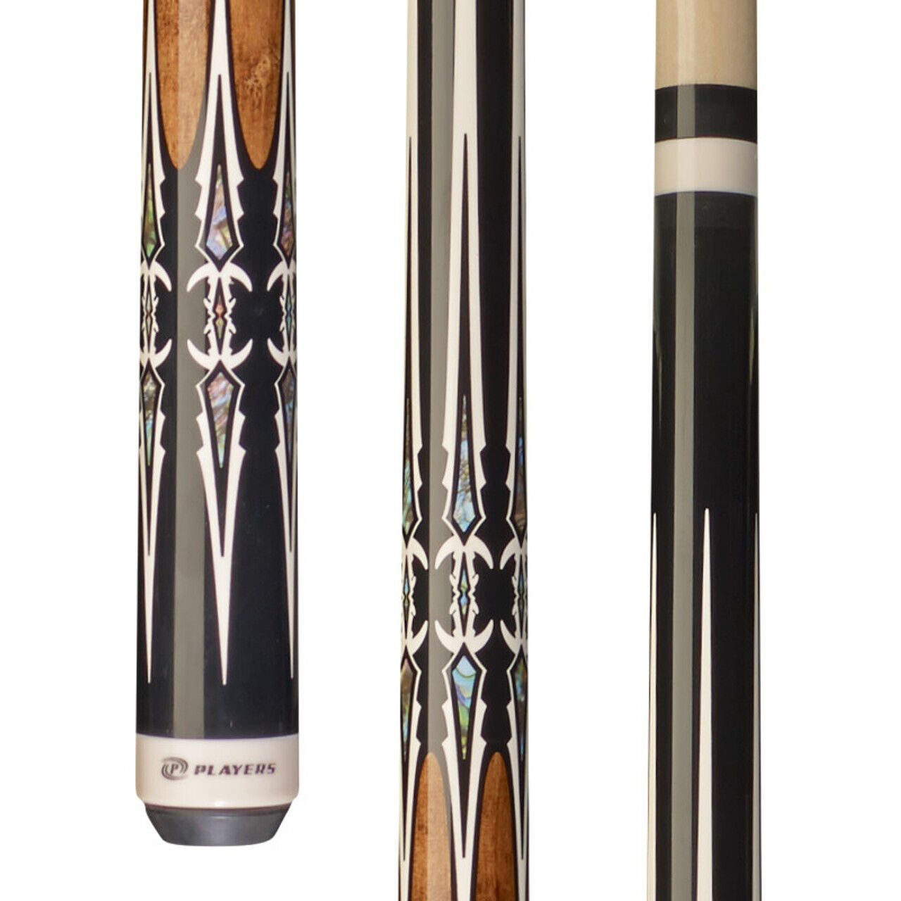 Players G4114 Black & Antique Maple Wrapless Cue! Free Shipping!