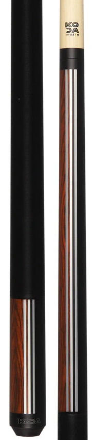 KODA Split Design Black and Bocote Graphic Pool Cue - KD29BC - Free Shipping!