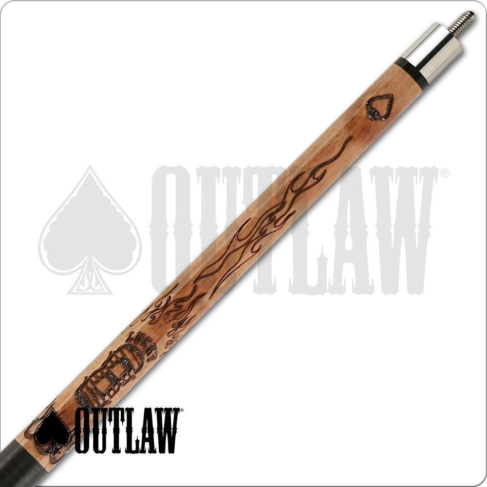 Outlaw OL51 Pool Cue Lucky Eight and Flames 19oz Free Shipping!