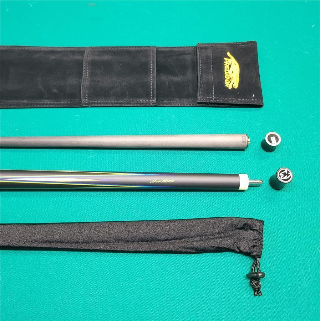 Predator 8 Point Sneaky Pete Black/Blue Points with Wrap Pool Cue w/ Revo 11.8 W