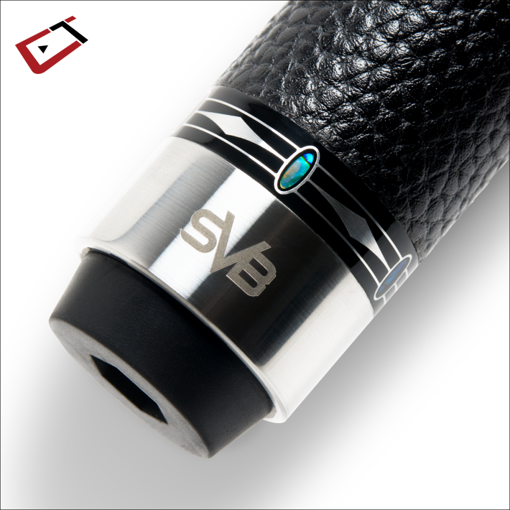 Cuetec Cynergy SVB Gen II Pool Cue – Black | Leather Wrap | 11.8mm Shaft 19oz