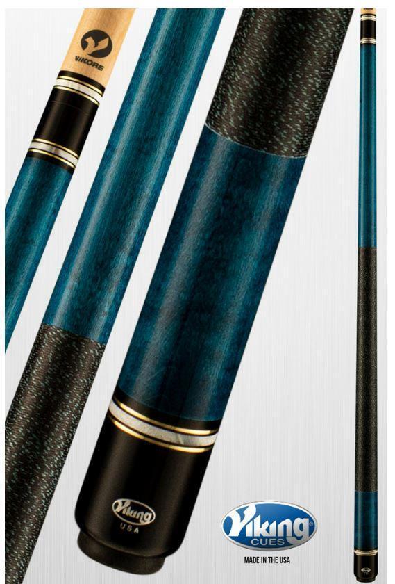 Viking B2610 Linen Wrap Pool Cue w/ 13 mm Vikore Shaft (Teal) - Free Shipping