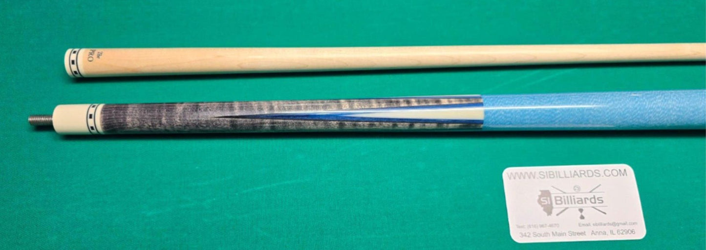 Meucci Economy Cure 7 Blue Pool Cue 19oz w/ 12.5mm Pro Shaft! Free Hard Case!