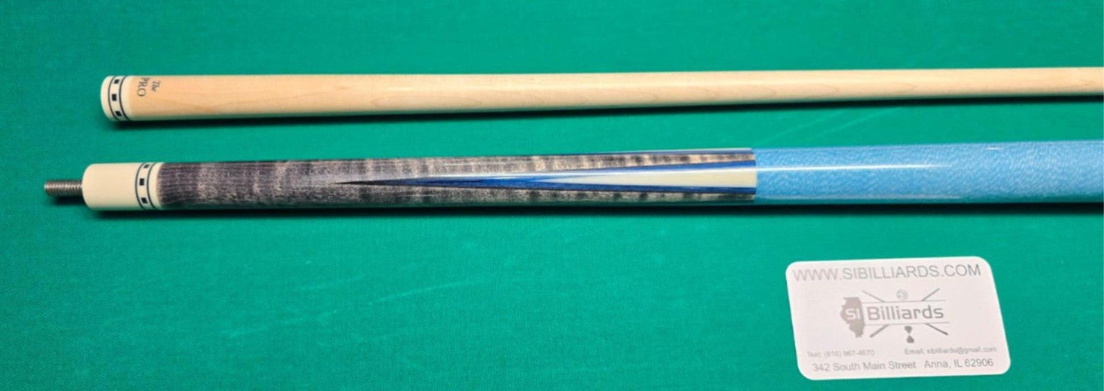 Meucci Economy Cure 7 Blue Pool Cue 19oz w/ 12.5mm Pro Shaft! Free Hard Case!
