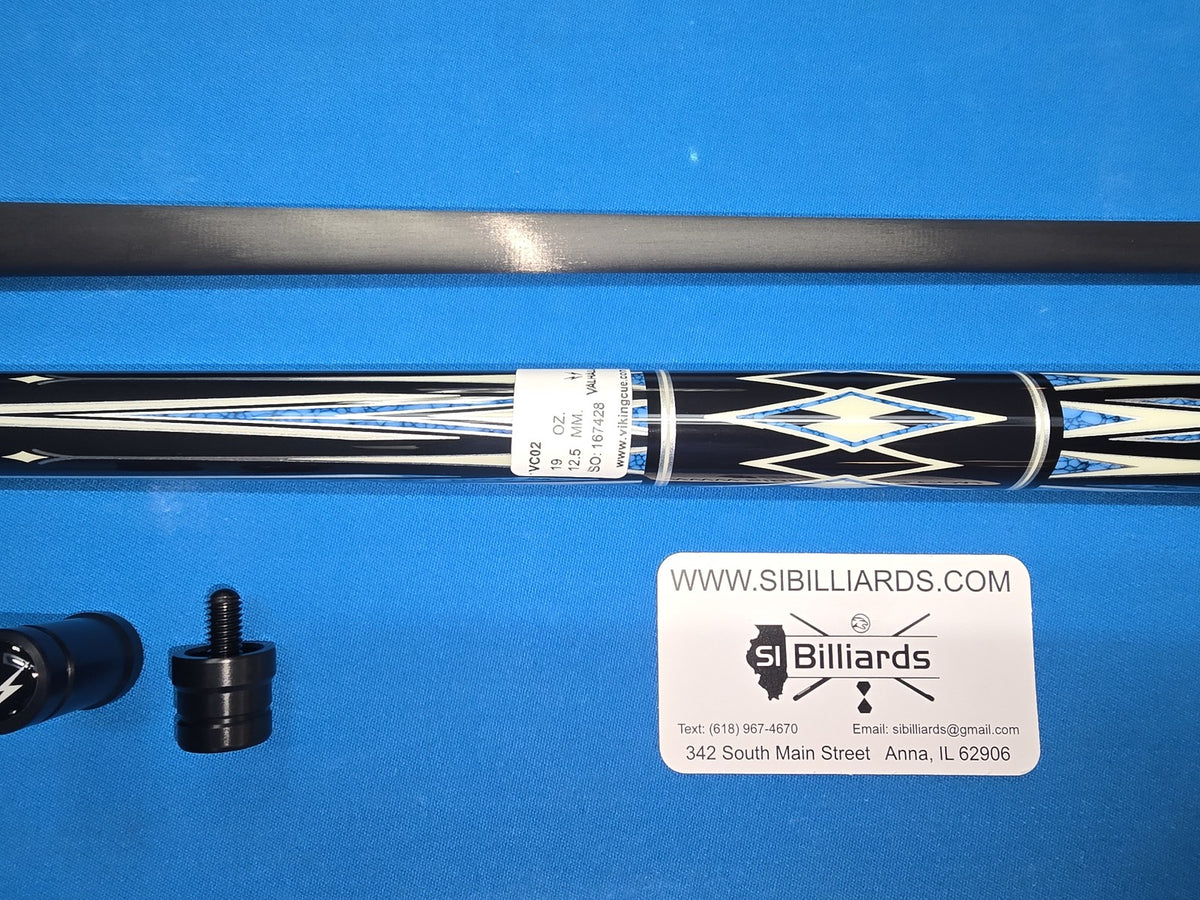 Valhalla VC02 Pool Cue 12.5mm Carbon Fiber Low Deflection Shaft, Wrapless
