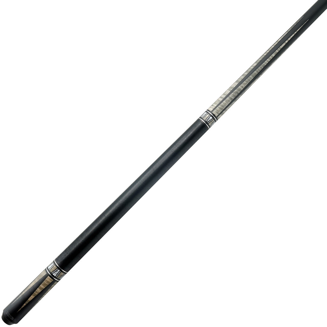 K2 Pool KL171 Cue Matte Black, Gray Curly Point Design W/ K2 LD 11.75MM Shaft!