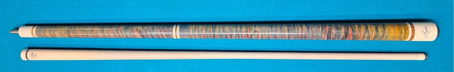 Meucci ANW-1 Rainbow Stained Pool Cue w/ Pro Shaft & Free Hard Case! White!8