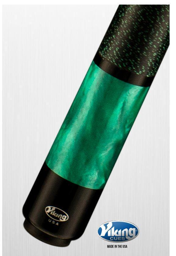 Viking B2803 Linen Wrap Pool Cue w/ 13 mm Vikore Shaft (Emerald) - Free Shipping