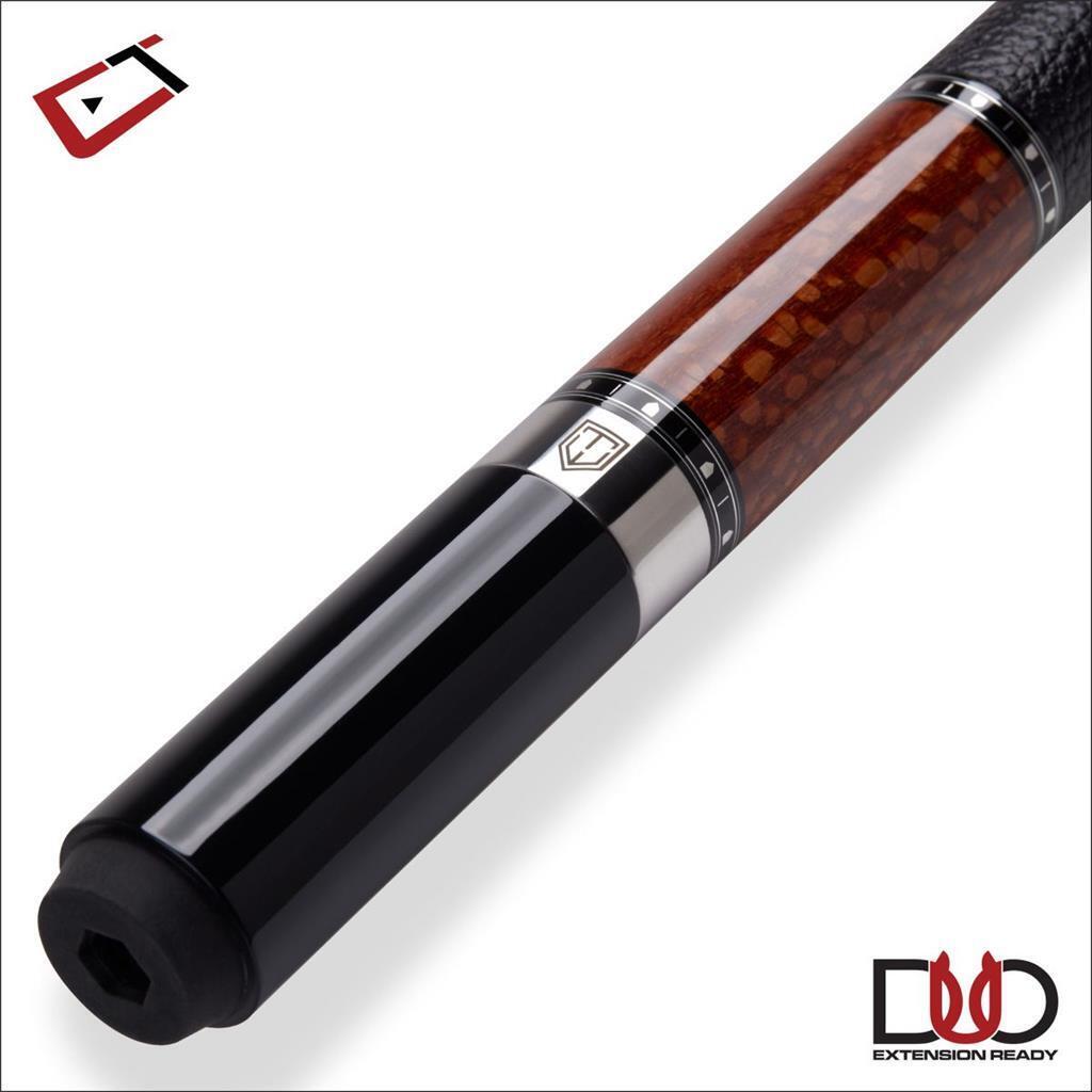 Cuetec Cynergy Truewood Leopard II Pool Cue w/ 12.5mm Carbon Shaft Leather Wrap