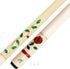 Meucci BMC Glass Rose White with Red! 12.5mm The Pro Shaft! Free 1X1 Hard Case!