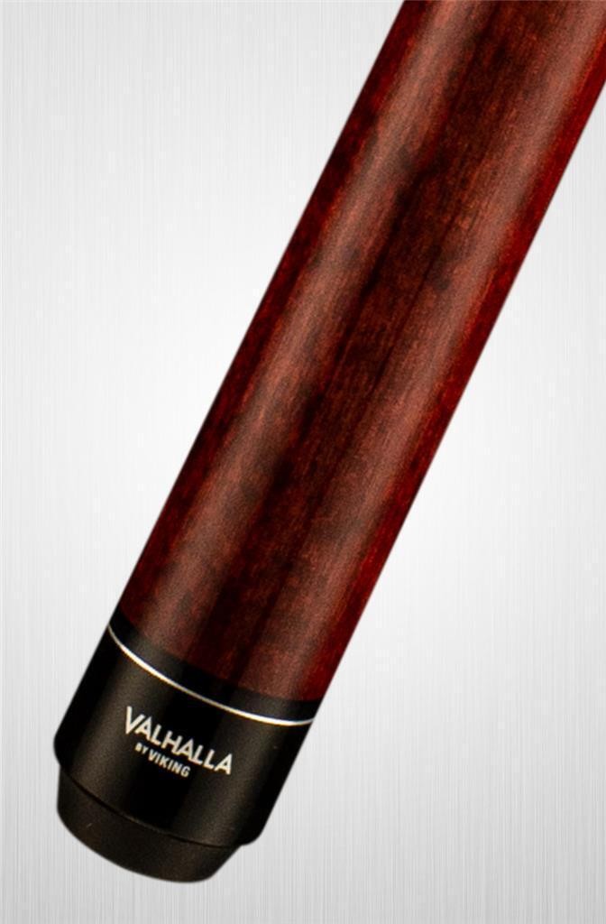 Valhalla VA110 Pool Cue 58 Inch Hard Rock Maple Wrapless Mahogany 3 Rings