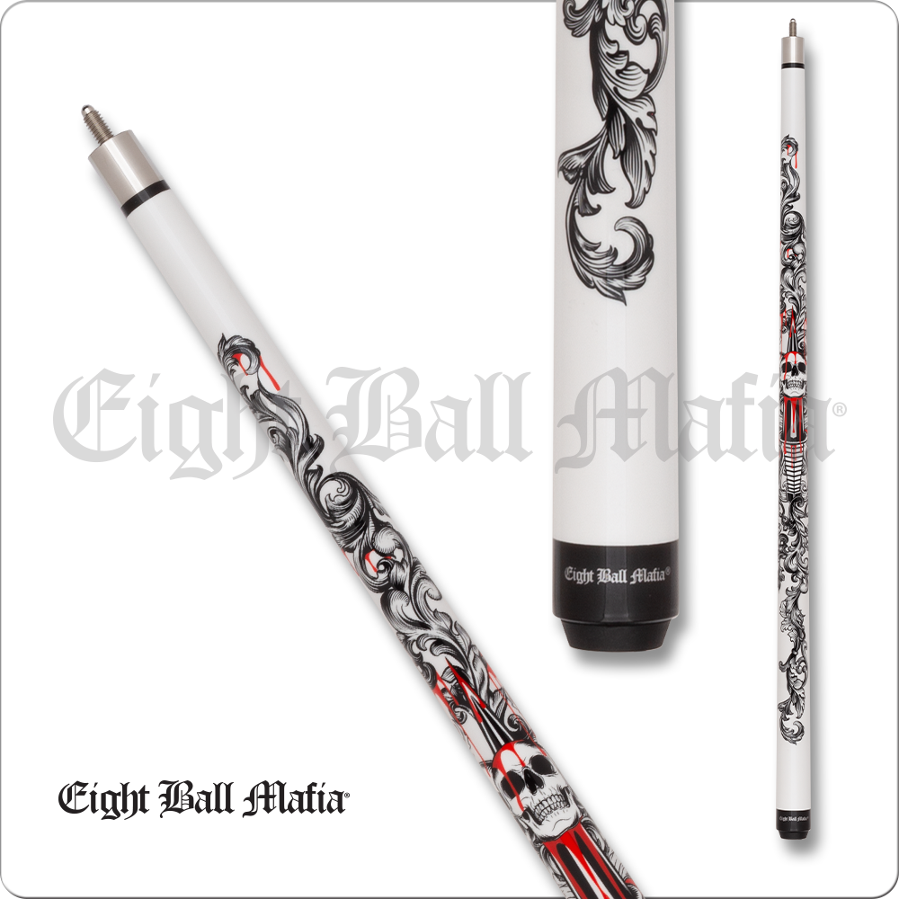 Eight Ball Mafia EBM33 Billiard Pool Cue Stick 19oz Free Shipping!!