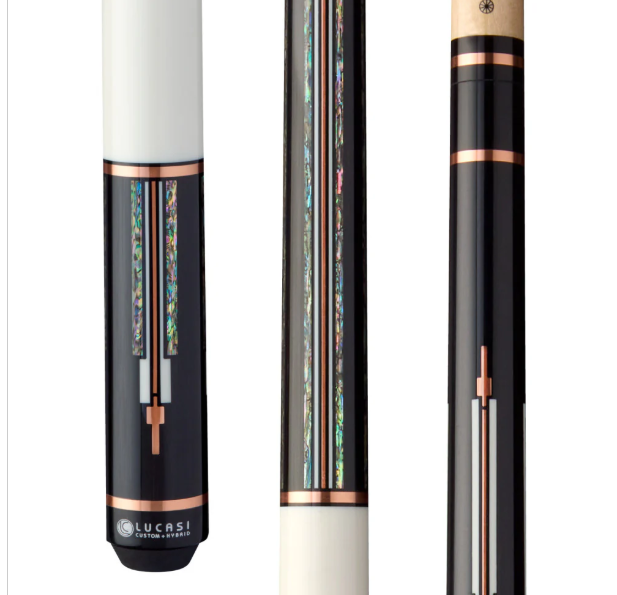 Lucasi LCAD03 Custom Pool Cue – Art Deco Rose Gold & Mother‑of‑Pearl 11.75mm