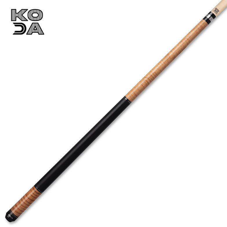 KODA KD30 Pool Cue, Natural Curly Maple, Irish Linen Wrap, Maple Shaft