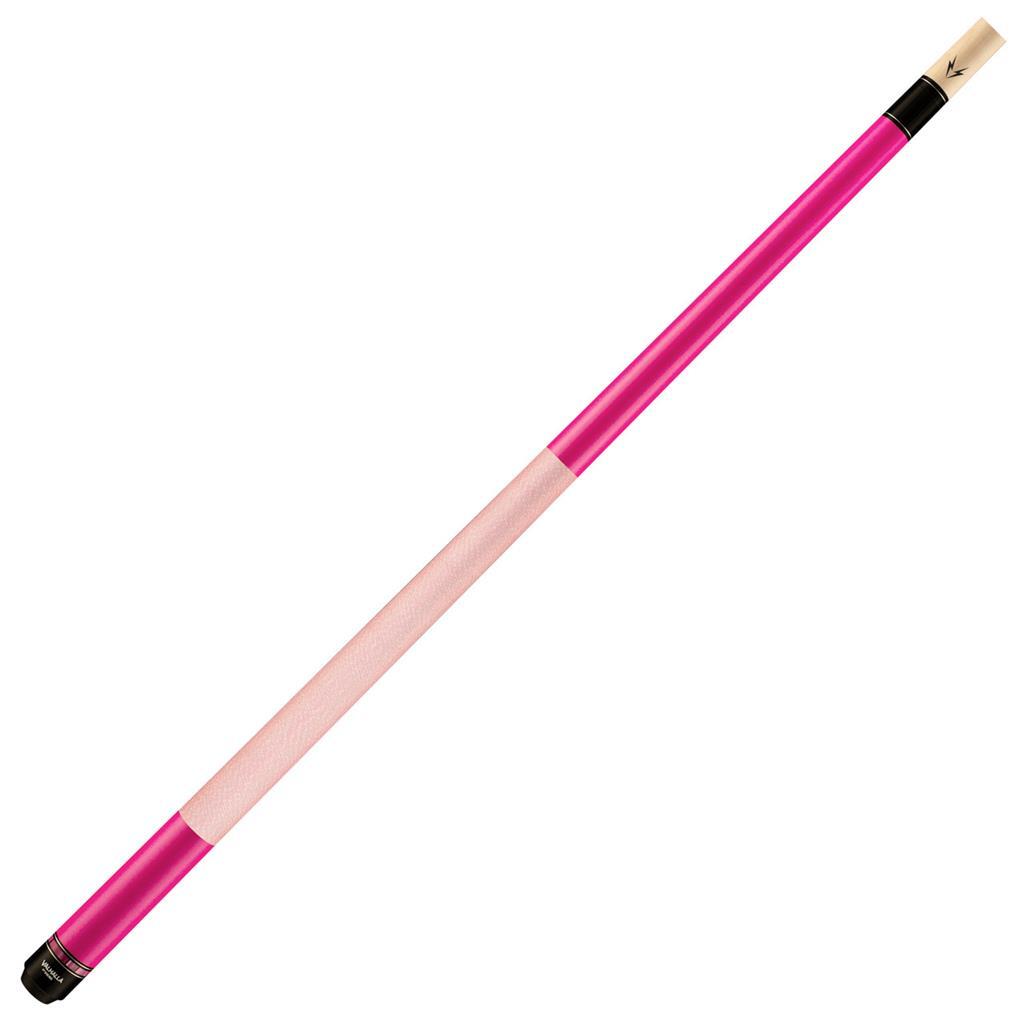 Valhalla VG025 Pool Cue 58 Inch Hard Rock Maple Pink Linen Wrap WPA