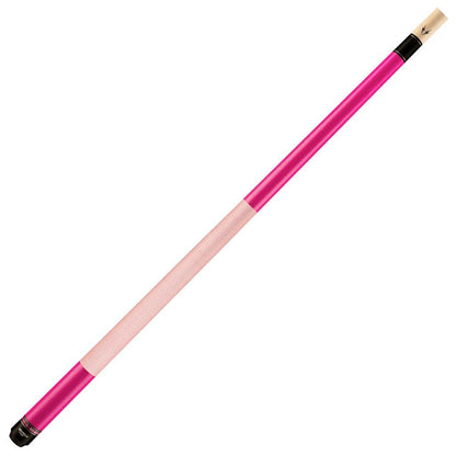 Valhalla VG025 Pool Cue 58 Inch Hard Rock Maple Pink Linen Wrap WPA