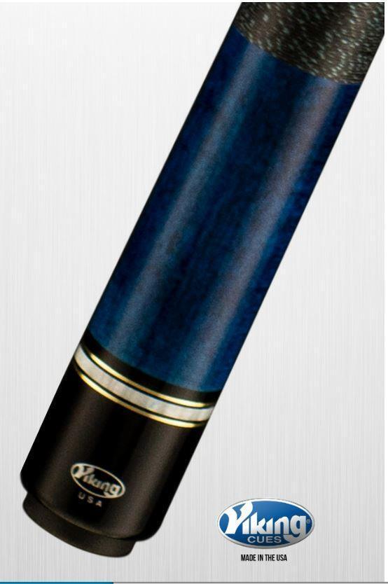 Viking B2607 Linen Wrap Pool Cue w/ 13 mm Vikore Shaft (Ocean Blue) - Free Shipp